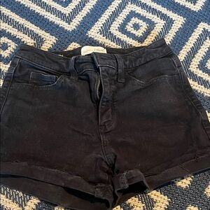 Universal Thread Black High-Rise Denim Shorts